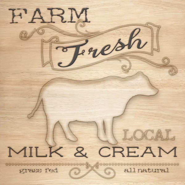 Modern Farmhouse Décor: Country Organic Dairy I by Andi Metz