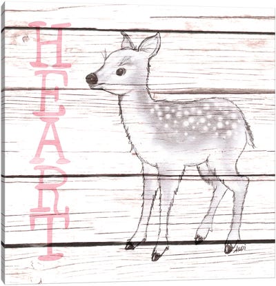 Deer Heart Canvas Art Print