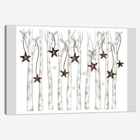 Merry And Bright Birch Trees I Canvas Print #MEZ79} by Andi Metz Art Print