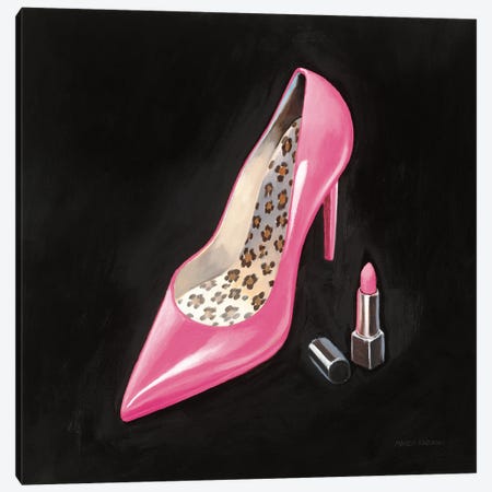 The Pink Shoe II Crop Canvas Print #MFA22} by Marco Fabiano Canvas Print