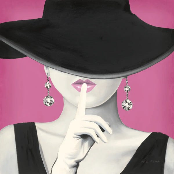 Giclee Features: Haute Chapeau I PInk by Marco Fabiano