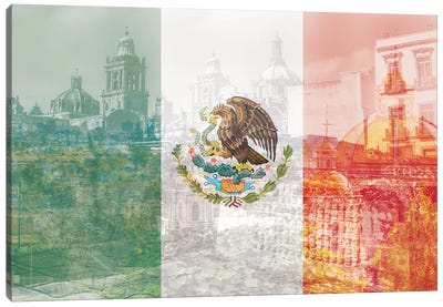 The City of Palaces - Mexico City - Springboard of the Aztec Empire Canvas Art Print - Mexico Art