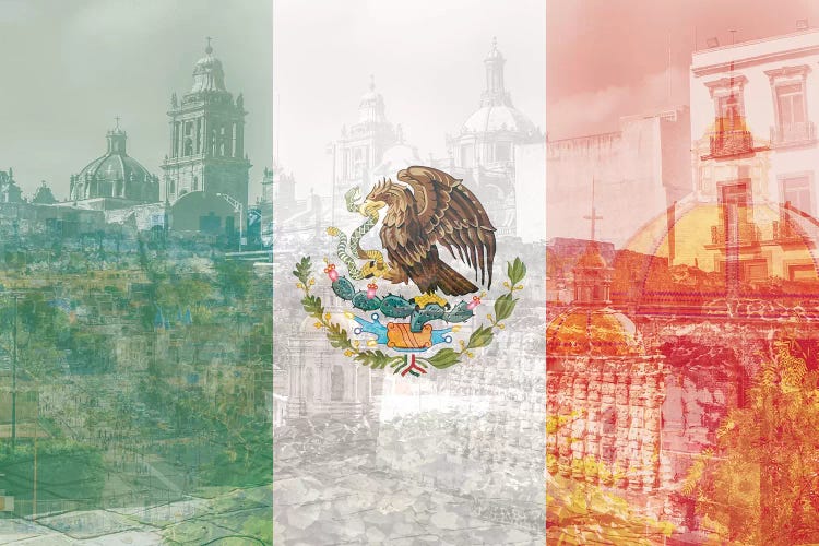 The City of Palaces - Mexico City - Springboard of the Aztec Empire by 5by5collective wall art