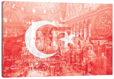 The City on Seven Hills - Istanbul - Straddler of Europe and Asia Canvas Art Print - Istanbul Art