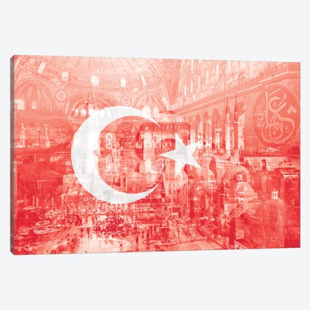The City on Seven Hills - Istanbul - Straddler of Europe and Asia Canvas Print #MFC12} by 5by5collective Canvas Art