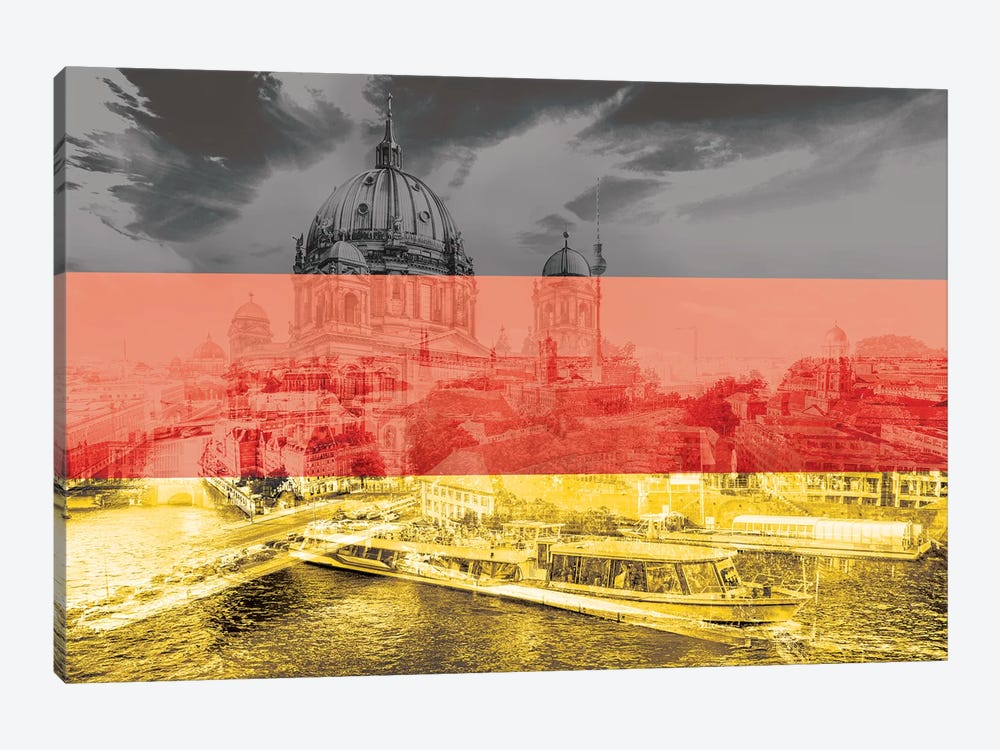 The Grey City - Berlin by 5by5collective 1-piece Canvas Artwork