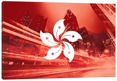 Pearl of the Orient - Hong Kong - Dynamic Inheritance Canvas Art Print - Multicultural Flag Carnival