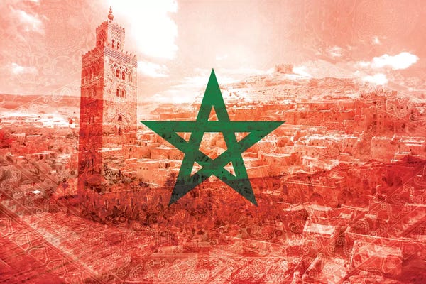 International Flags: Red City - Marrakech - A Labyrinth of Imagination by 5by5collective