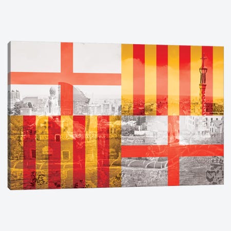 The City of Counts - Barcelona - A Medieval Beauty Canvas Print #MFC7} by 5by5collective Canvas Artwork