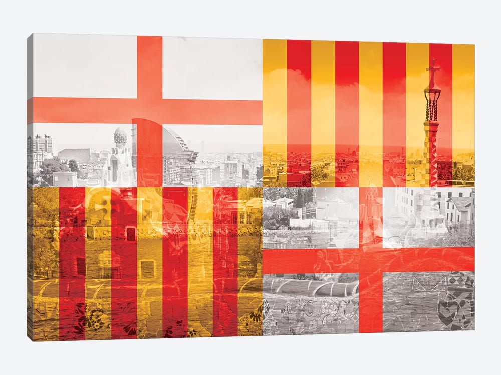 The City of Counts - Barcelona - A Medieval Beauty by 5by5collective 1-piece Canvas Artwork