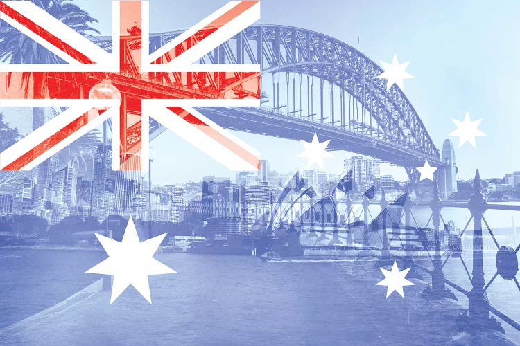 The Harbour City - Sydney - New South Wales by 5by5collective wall art