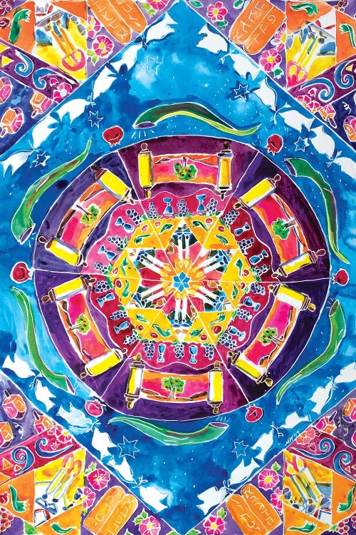 Holiday Kaleidescope by Michele Pulver Feldman wall art