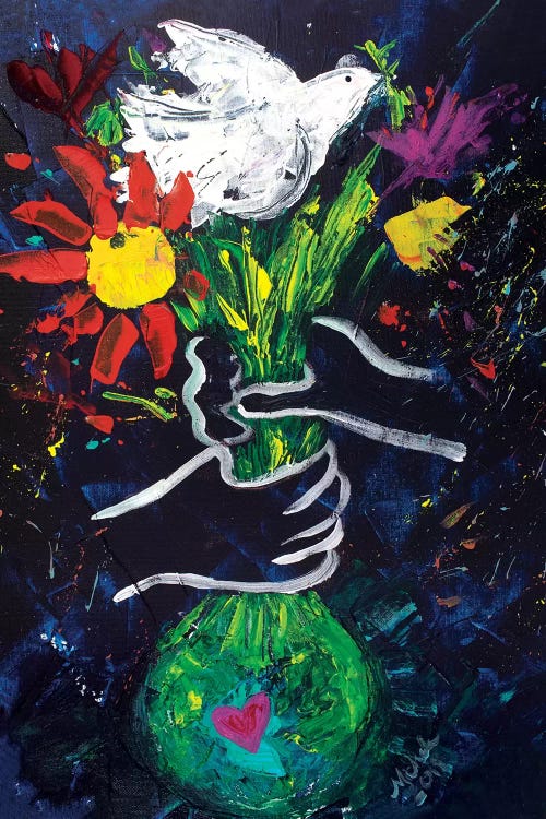 Peace A La Picasso by Michele Pulver Feldman wall art