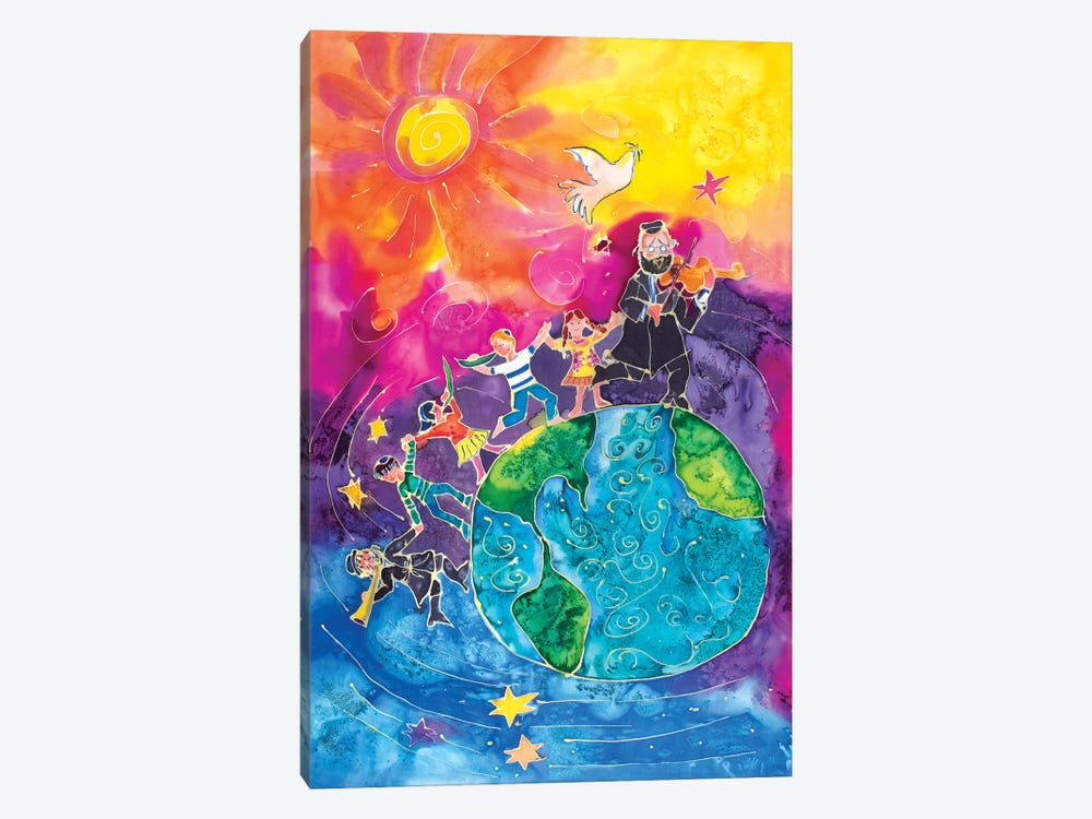 Peace Around The World by Michele Pulver Feldman 1-piece Art Print