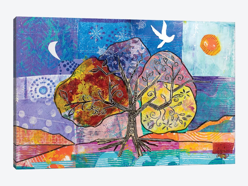 4 Seasons Of Peace by Michele Pulver Feldman 1-piece Canvas Artwork