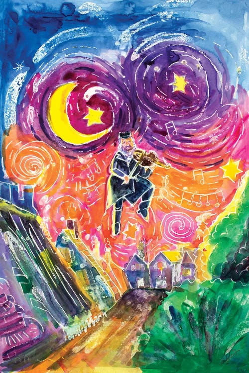 The Fiddler by Michele Pulver Feldman wall art