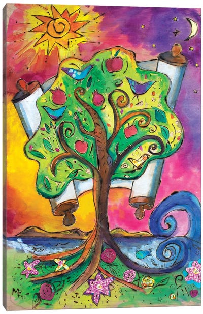 Tree Of Life III Canvas Art Print - Pomegranate Art
