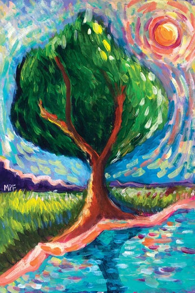 Michele Pulver Feldman: Van Gogh Tree Of Life by Michele Pulver Feldman