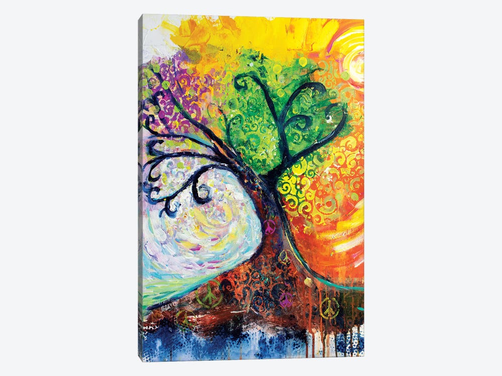 Banyan Tree Of Life by Michele Pulver Feldman 1-piece Canvas Wall Art