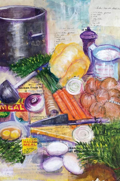 Chicken Soup by Michele Pulver Feldman canvas print