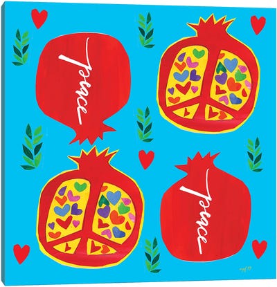 Pom Ala Matisse Canvas Art Print - Pomegranate Art