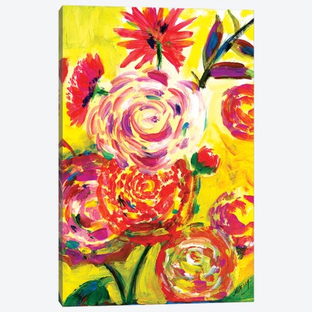 Say Hellow To Spring! Canvas Print #MFE46} by Michele Pulver Feldman Canvas Artwork