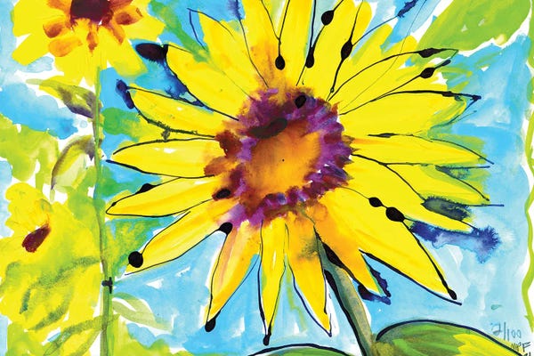 Michele Pulver Feldman: Sunflower by Michele Pulver Feldman