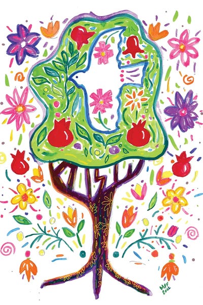 Michele Pulver Feldman: Eitz Shalom Peace Tree by Michele Pulver Feldman