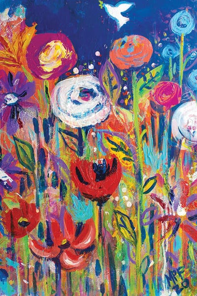 Doves & Pigeons: Monet's Peace Garden by Michele Pulver Feldman