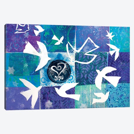 Flight Of Matisse's Doves Canvas Print #MFE8} by Michele Pulver Feldman Art Print