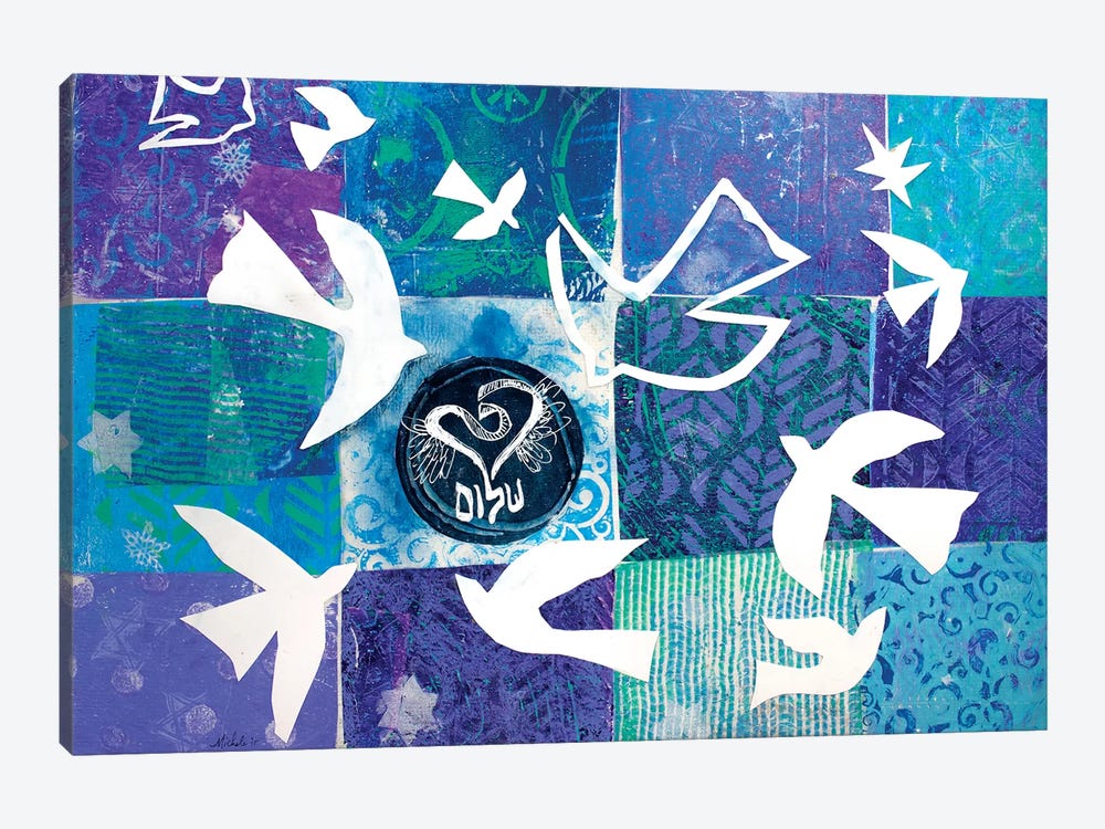 Flight Of Matisse's Doves by Michele Pulver Feldman 1-piece Canvas Print