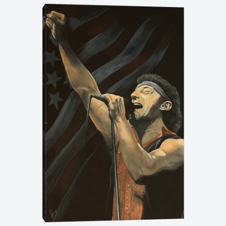 Born In The USA Canvas Print #MFX100} by Mark Fox Canvas Wall Art