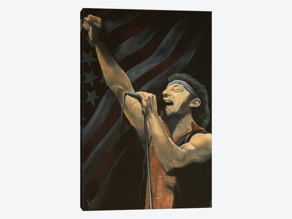 Born In The USA 1-piece Canvas Wall Art