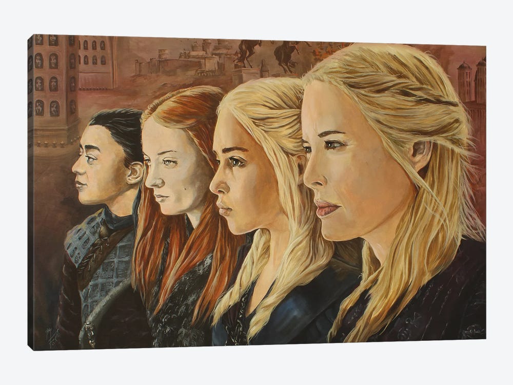 Dames Of Thrones by Mark Fox 1-piece Canvas Wall Art