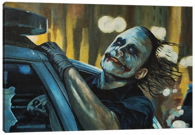 Don't Worry, Be Happy Canvas Art Print - The Joker