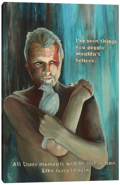 Tears in Rain Canvas Art Print - Blade Runner
