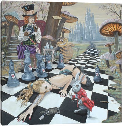 We Have No Time For That Kind Of Madness Canvas Art Print - The Mad Hatter