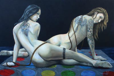 Normal Rules Don't Apply by Mark Fox framed canvas print