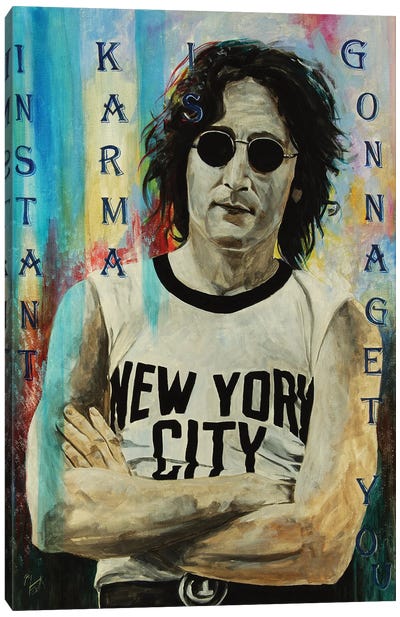 Instant Karma Canvas Art Print - John Lennon