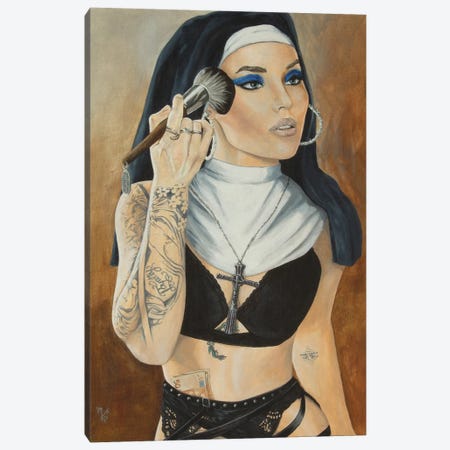 Wicked Nun VII Canvas Print #MFX133} by Mark Fox Canvas Art Print