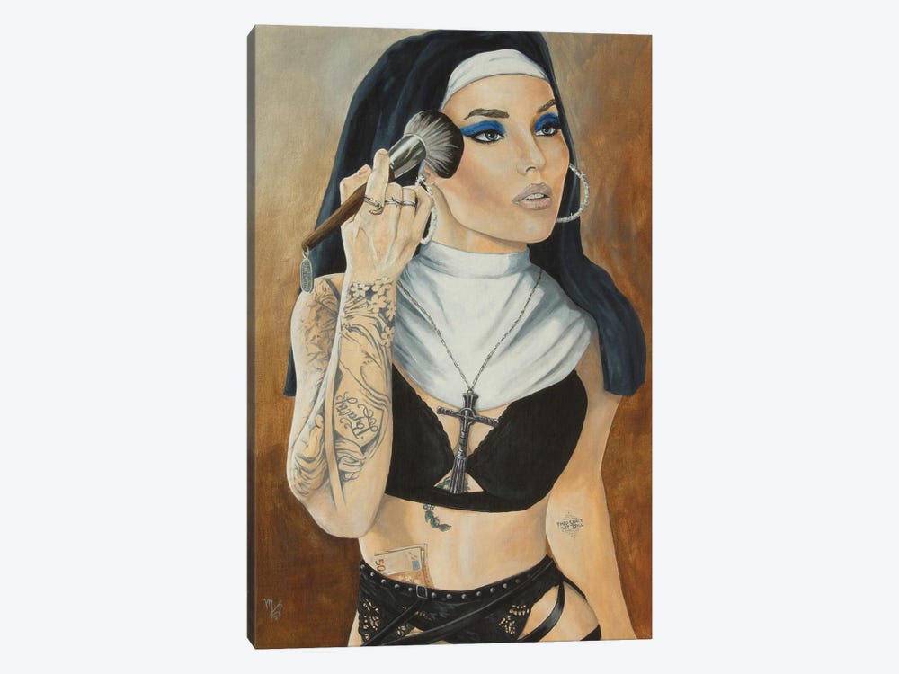 Wicked Nun VII by Mark Fox 1-piece Canvas Artwork