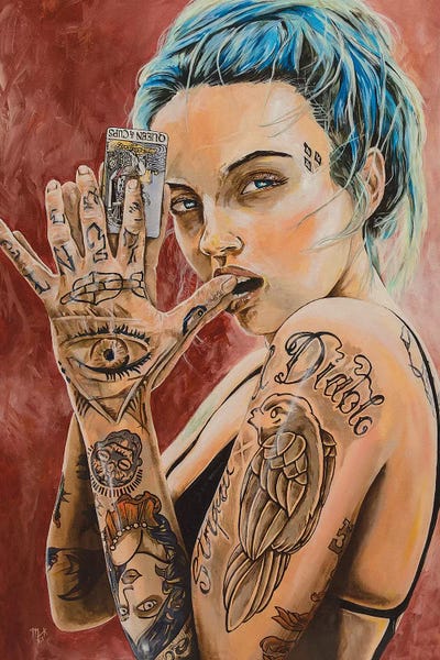 The Approach Of Karma by Mark Fox framed canvas print