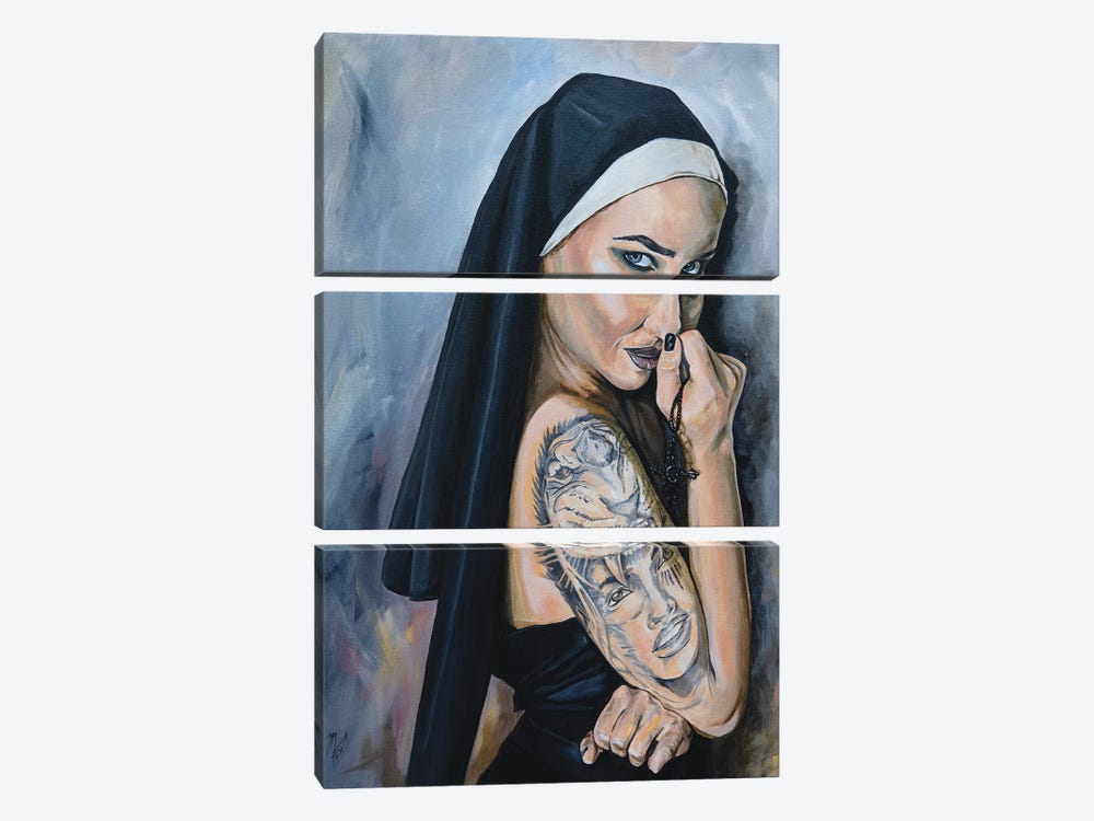 Wicked Nun 1 3-piece Art Print