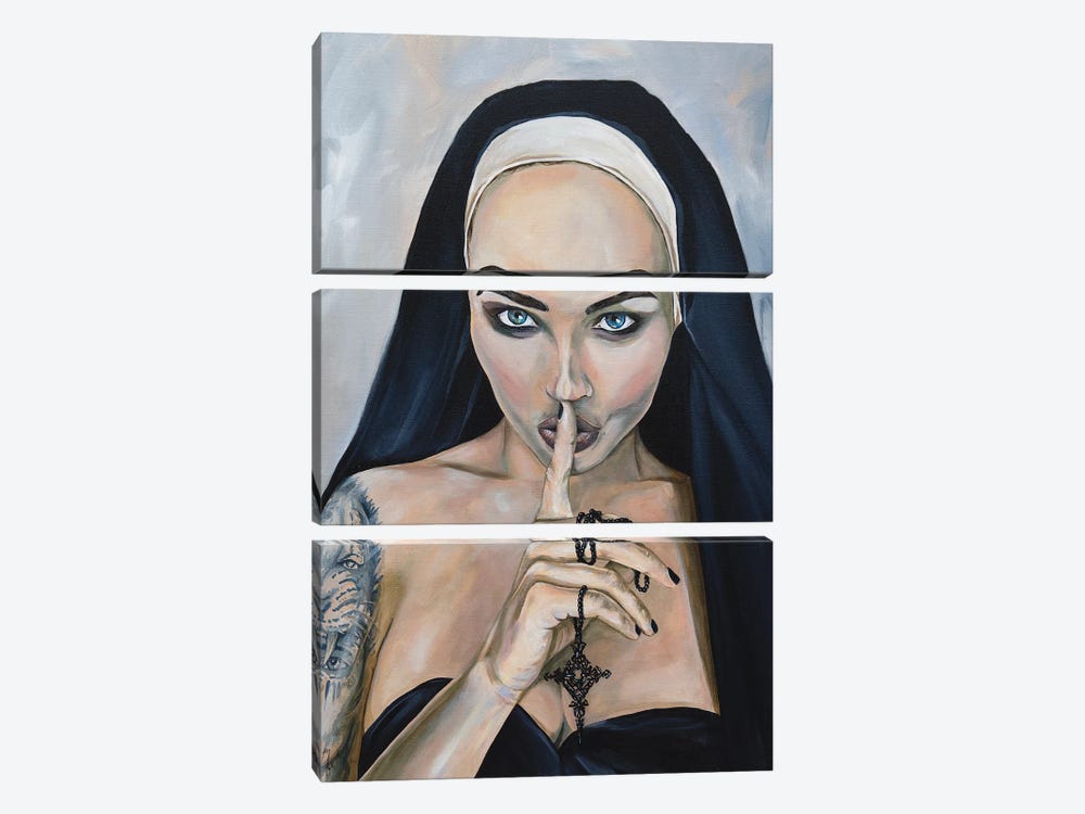 Wicked Nun 2 by Mark Fox 3-piece Canvas Art