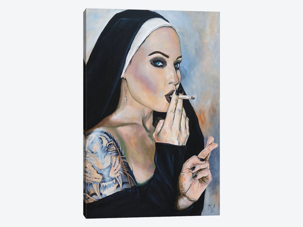 Wicked Nun 3 by Mark Fox 1-piece Canvas Print