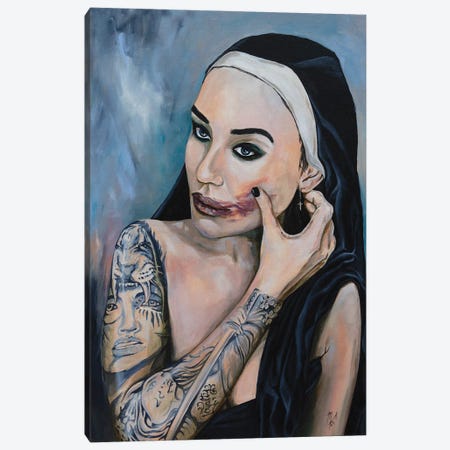 Wicked Nun 4 Canvas Print #MFX18} by Mark Fox Canvas Art Print