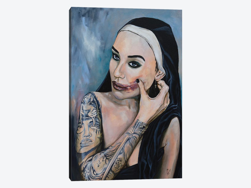 Wicked Nun 4 by Mark Fox 1-piece Canvas Art