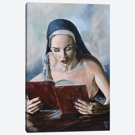 Wicked Nun 5 Canvas Print #MFX19} by Mark Fox Art Print