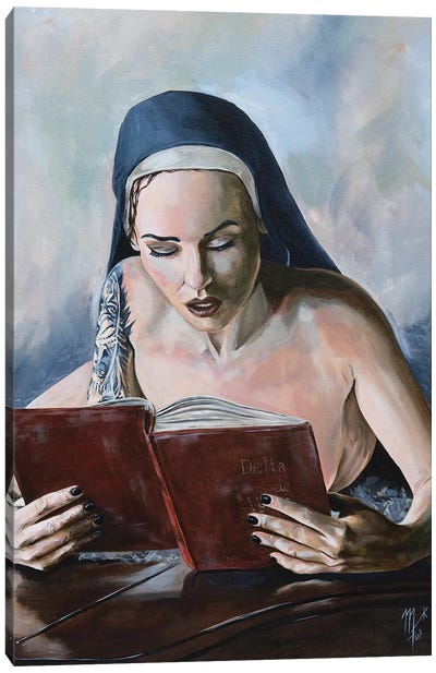 Wicked Nun 5 Canvas Art Print - Mark Fox