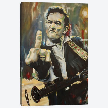 Hello, I'm Johnny Cash Canvas Print #MFX25} by Mark Fox Canvas Art Print